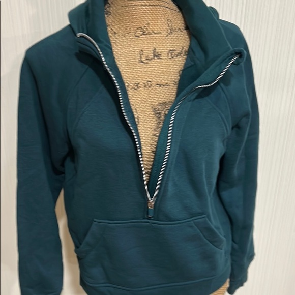 NWOT Danskin Teal Hoodie Sweatshirt - Picture 2 of 8